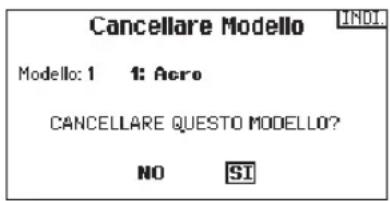 SPEKTRUM DX8G2 - ▶ Cancellare un modello - 1