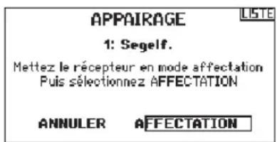 SPEKTRUM DX8G2 - Affectation - 1