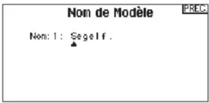 SPEKTRUM DX8G2 - Nom de modèle - 1