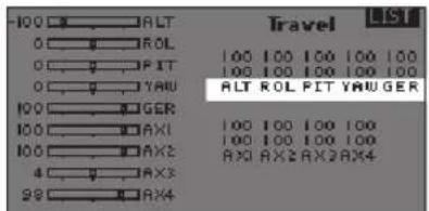 SPEKTRUM DX8G2 - To adjust travel values: - 2