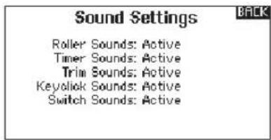 SPEKTRUM DX8G2 - System Sounds: - 1