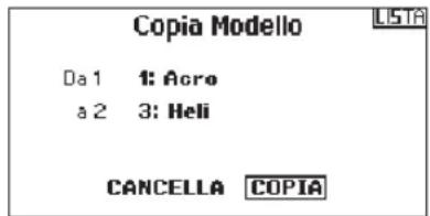 SPEKTRUM DX8G2 - ▶ Copiare un modello - 1