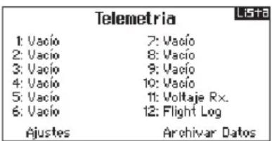 SPEKTRUM DX8G2 - Telemetría - 1