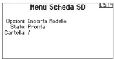 SPEKTRUM DX8G2 - ▶ Import Model (importa modelli) - 1