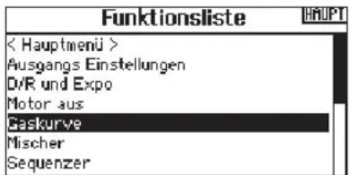 SPEKTRUM DX8G2 - Gaskurve - 1
