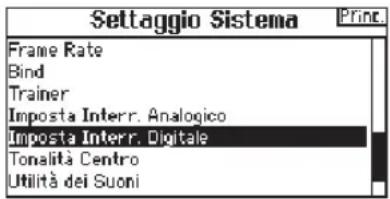 SPEKTRUM DX8G2 - Per usare la funzione Impostazione Interruttore Digitale: - 1
