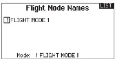 SPEKTRUM DX8G2 - Modalità di volo vocale: - 1