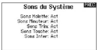 SPEKTRUM DX8G2 - Alertes système: - 1