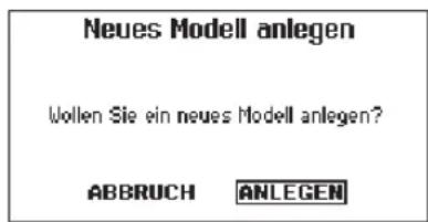 SPEKTRUM DX8G2 - ▶ Neues Modell anlegen - 1