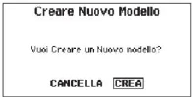 SPEKTRUM DX8G2 - ▶ Creare un nuovo modello - 1