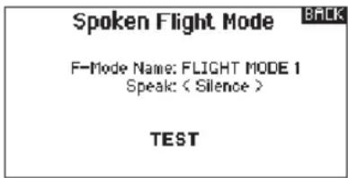 SPEKTRUM DX8G2 - Modalità di volo vocale: - 2