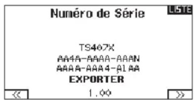 SPEKTRUM DX8G2 - Pour exporter le numéro de série : - 1