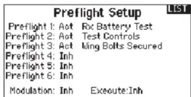 SPEKTRUM DX8G2 - Preflight Setup - 1