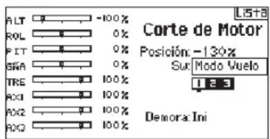 SPEKTRUM DX8G2 - Corte del motor - 2