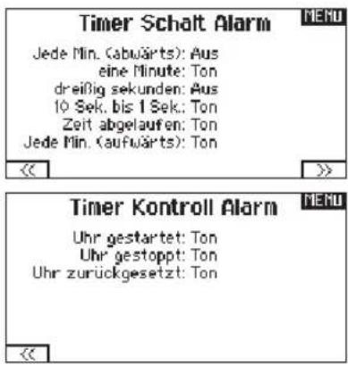 SPEKTRUM DX8G2 - ▶ Timer Schalt und kontroll Alarme - 1