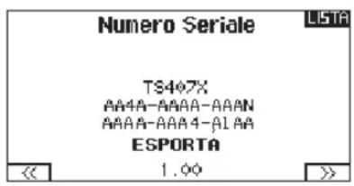 SPEKTRUM DX8G2 - ▶ Esportare il numero di Serie sulla scheda SD - 1