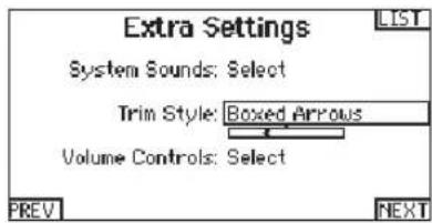 SPEKTRUM DX8G2 - Trim Style: - 1