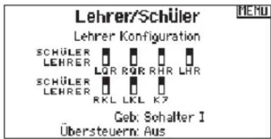 SPEKTRUM DX8G2 - Lehrer Konfiguration - 1