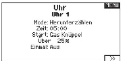 SPEKTRUM DX8G2 - Uhr - 1