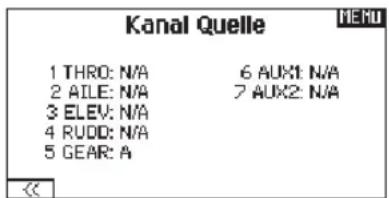 SPEKTRUM DX8G2 - kanal quelle - 1