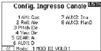 SPEKTRUM DX8G2 - Configura ingressi - 1