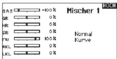 SPEKTRUM DX8G2 - Zuordnen eines Mischer zu einem Schalter - 1