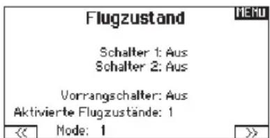 SPEKTRUM DX8G2 - Setup Flugzustand - 1