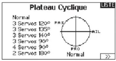 SPEKTRUM DX8G2 - Plateau cyclique - 1