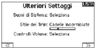 SPEKTRUM DX8G2 - ▶ Ulteriori settaggi - 1