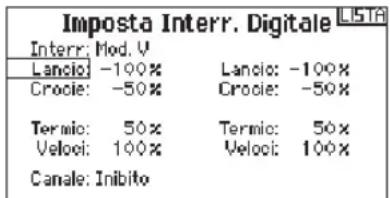 SPEKTRUM DX8G2 - Per usare la funzione Impostazione Interruttore Digitale: - 2