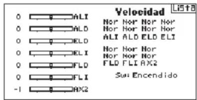 SPEKTRUM DX8G2 - ▶ Velocidad - 1