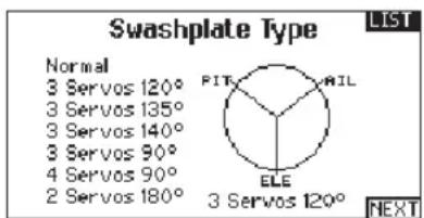 SPEKTRUM DX8G2 - Swash Type - 1