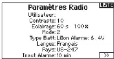 SPEKTRUM DX8G2 - Nom d'utilisateur - 1