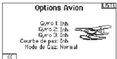 SPEKTRUM DX8G2 - Pour changer l'image d'avion: - 1