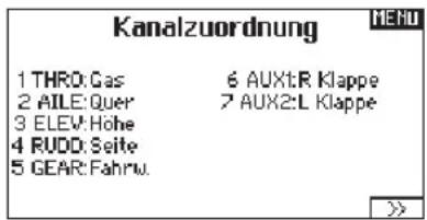 SPEKTRUM DX8G2 - kanalzuordnung - 1