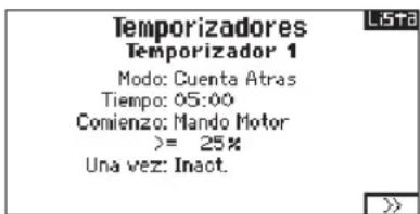 SPEKTRUM DX8G2 - Temporizador - 1