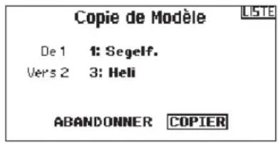 SPEKTRUM DX8G2 - ▶ Copie de modèle - 1