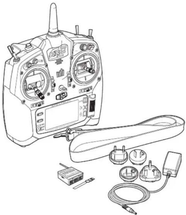 SPEKTRUM DX8G2 - ÉLÉMENTS CONTENUS DANS LA BOÎTE - 1
