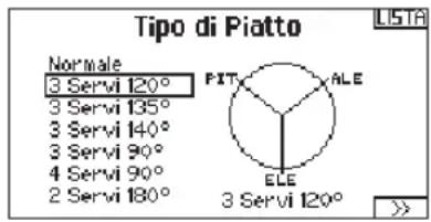 SPEKTRUM DX8G2 - Tipo di piatto - 1