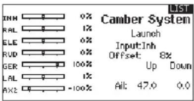 SPEKTRUM DX8G2 - Camber System - 1