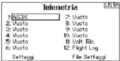SPEKTRUM DX8G2 - ▶ Visione diretta della sensibilità (Gain Live View) dell'AS3x (solo con i tipi ACRO e SAIL) - 1