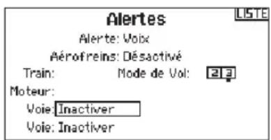 SPEKTRUM DX8G2 - Alertes - 1