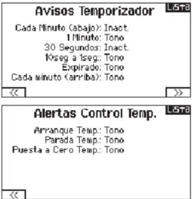 SPEKTRUM DX8G2 - ▶ Temporizador de Eventos y Alertas de Control del Temporizador - 1