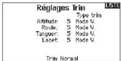 SPEKTRUM DX8G2 - Réglage des trims - 1