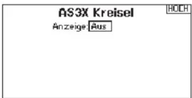 SPEKTRUM DX8G2 - ▶ AS3x Gain Live Ansicht (nur Acro und Segeflugtypen) - 3