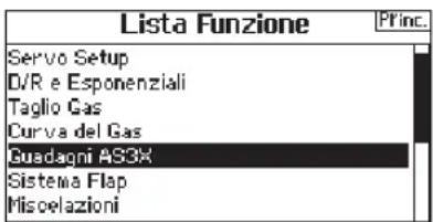 SPEKTRUM DX8G2 - ▶ Visione diretta della sensibilità (Gain Live View) dell'AS3x (solo con i tipi ACRO e SAIL) - 2