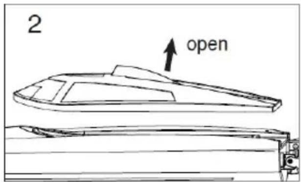Acme Made Zoopa Thunder #01 - Öffnen des Akkufachs und Einlagen des Akkus - 2