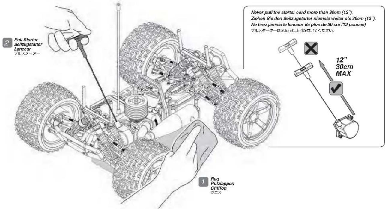 HPI Racing Bullet ST 3.0 - Fill Fuel Tank Fullen des Kraftstoffanks Remplissez le réservoir de carburant 燃料给油 - 2