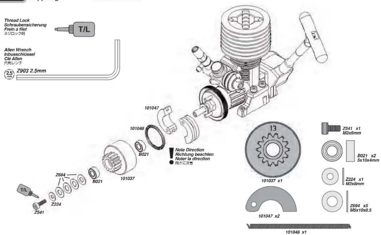 HPI Racing Bullet ST 3.0 - Clutch Maintenance Entretien de l'embrayage   Kupplung ダラツチメンテANNs - 1