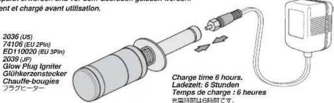HPI Racing Bullet ST 3.0 - Glow Plug Igniter Preparation Vorbereitung des Gluhkerzensteckers Préparation du chauffe-bougie フラガチーナーの準備 - 1